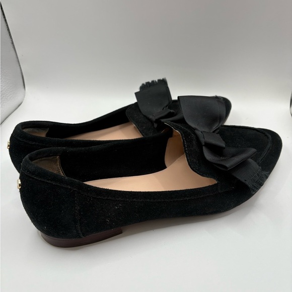 KATE SPADE Cosetta Too Black Suede Bow Loafers - Picture 4 of 10